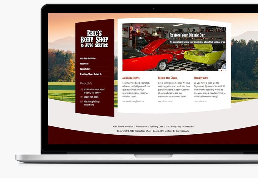 automotive website by Garetii Media