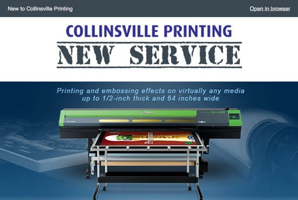 Collinsville Printing Email Template