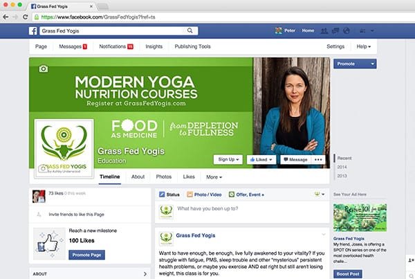 Grass Fed Yogis Facebook Page